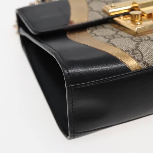 GUCCI Padlock GG Supreme Chain Shoulder Bag Pvc Beige - Picture 11 of 16